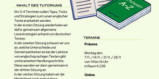 Flyer für das Englischtutorium