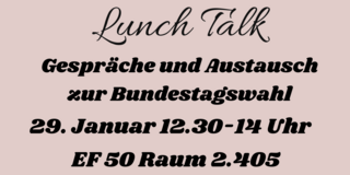 Einladung zum Lunchtalk am 29.01.2025 Einladung zum Lunchtalk am 29.01.2025